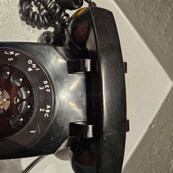 Western Electric Black Metal Rotary Style Phone Telephone - Picture 3 of 10